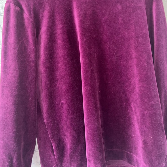 appleseeds petites dark purple sweatshirt size PL - Picture 3 of 5